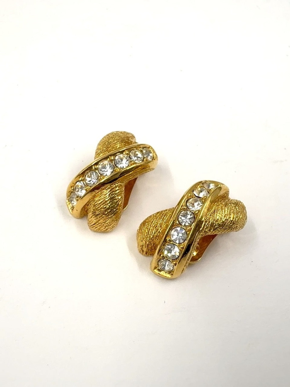 Christian dior earrings gold